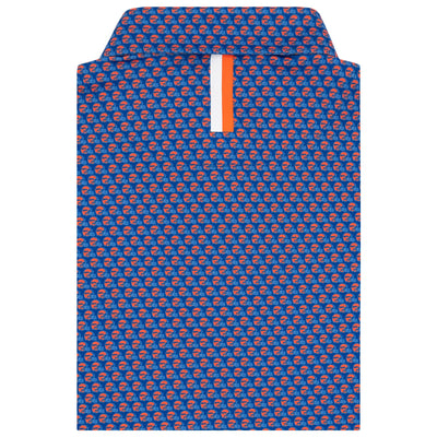 The Florida Gators® Helmet | Collegiate Polo | The Florida Gators® Helmet - Ocean Blue/Blaze Orange