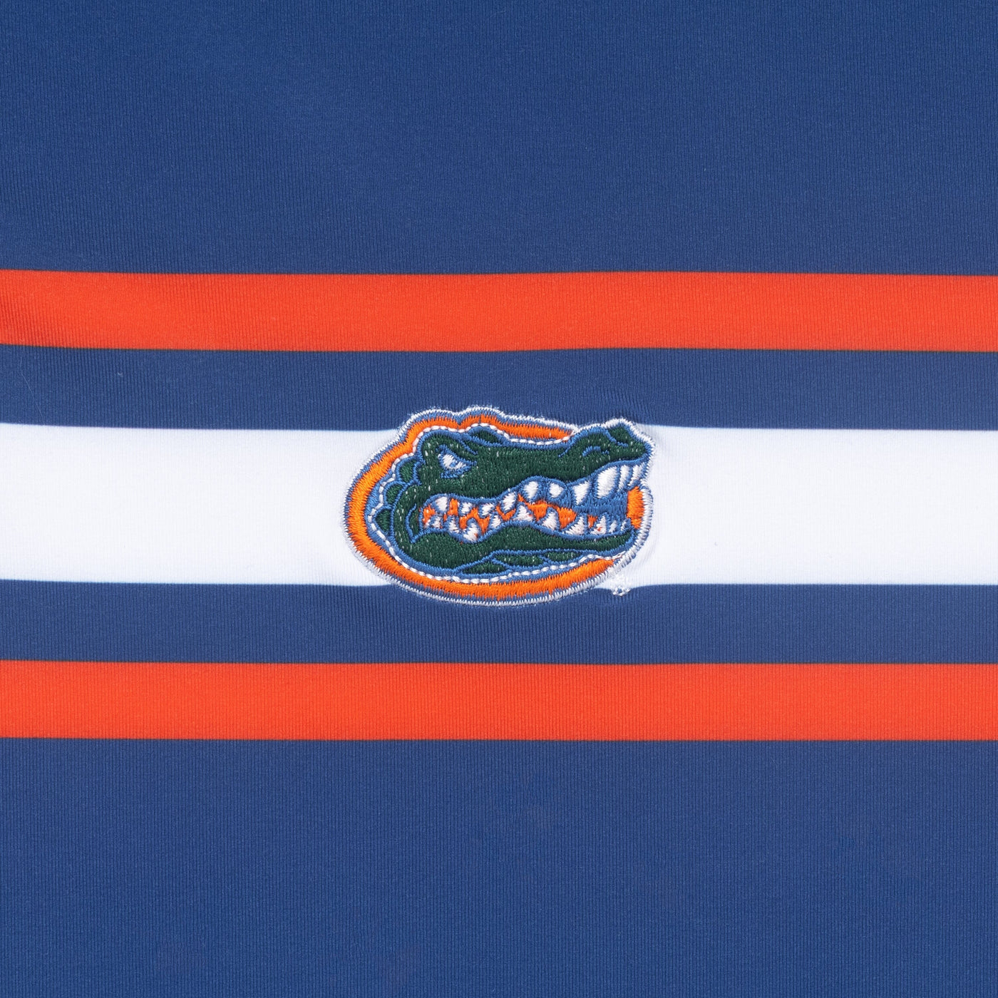 Florida Helmet Stripe Collegiate Q-Zip | The Florida Helmet Stripe - Ocean Blue/White