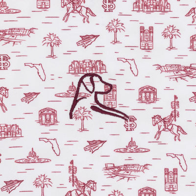 The Florida State Campus | Collegiate Polo | The Florida State Campus - White/Garnet Red