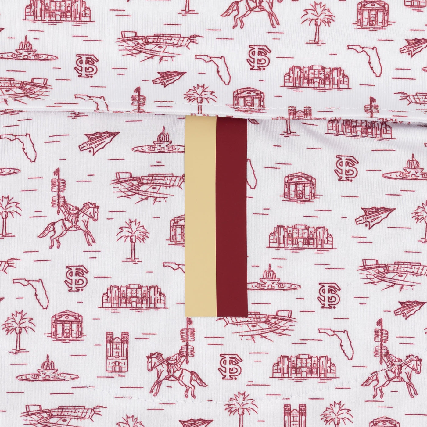 The Florida State Campus | Collegiate Polo | The Florida State Campus - White/Garnet Red
