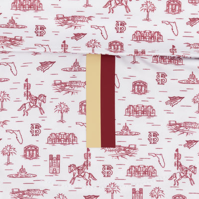 The Florida State Campus | Collegiate Polo | The Florida State Campus - White/Garnet Red