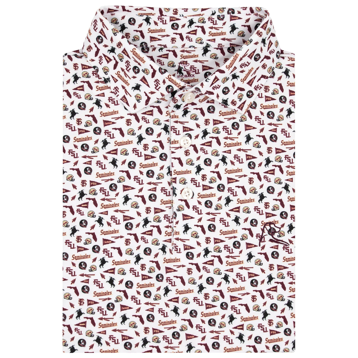 The Florida State Gameday | Collegiate Polo | The Florida State Gameday - White/Garnet Red