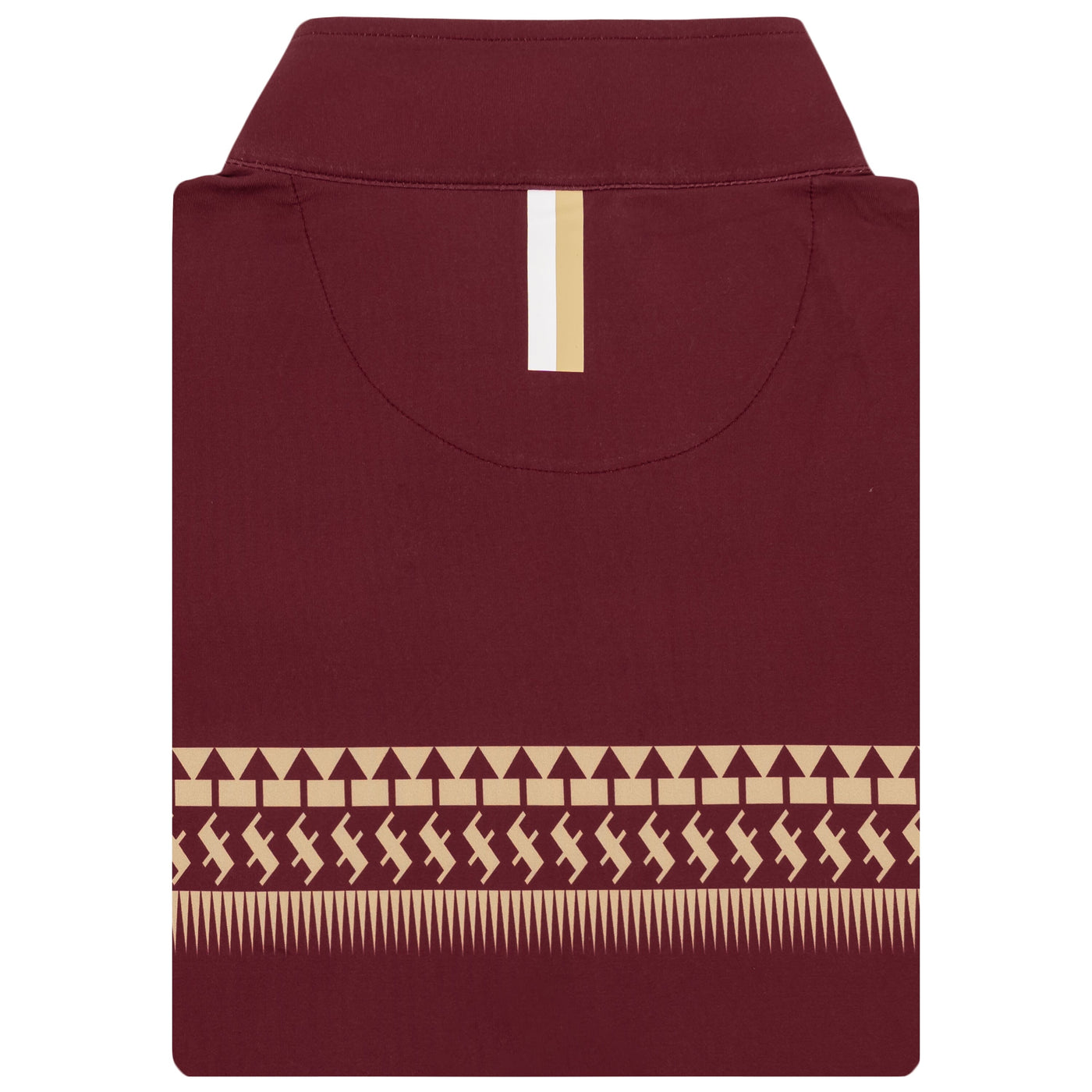 Florida State Jersey Stripe Collegiate Q-Zip | The Florida State Jersey Stripe - Garnet Red/Old Gold