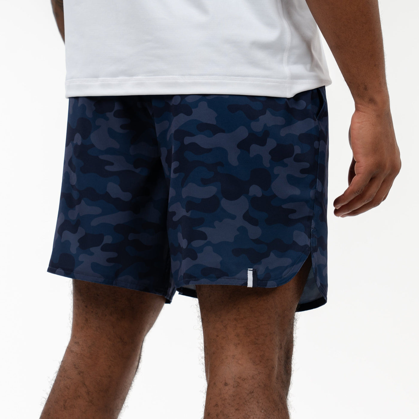 Grit Gym Short - 7" | The Barracks Camo - Fleet Navy