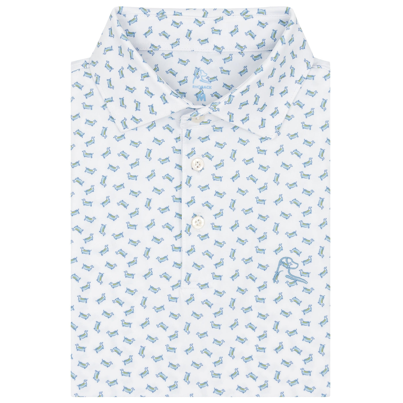 The Frank | Performance Polo | The Frank - White/Pure Blue