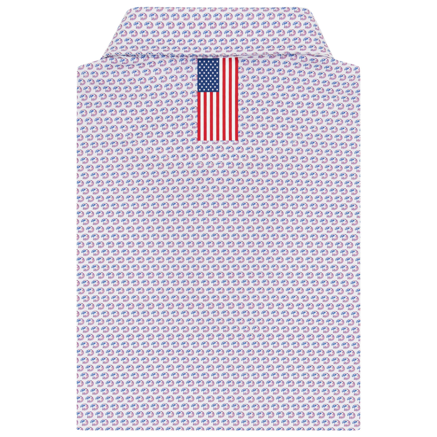 The Free Bird | Performance Polo | The Free Bird - White/Ocean Blue - USA
