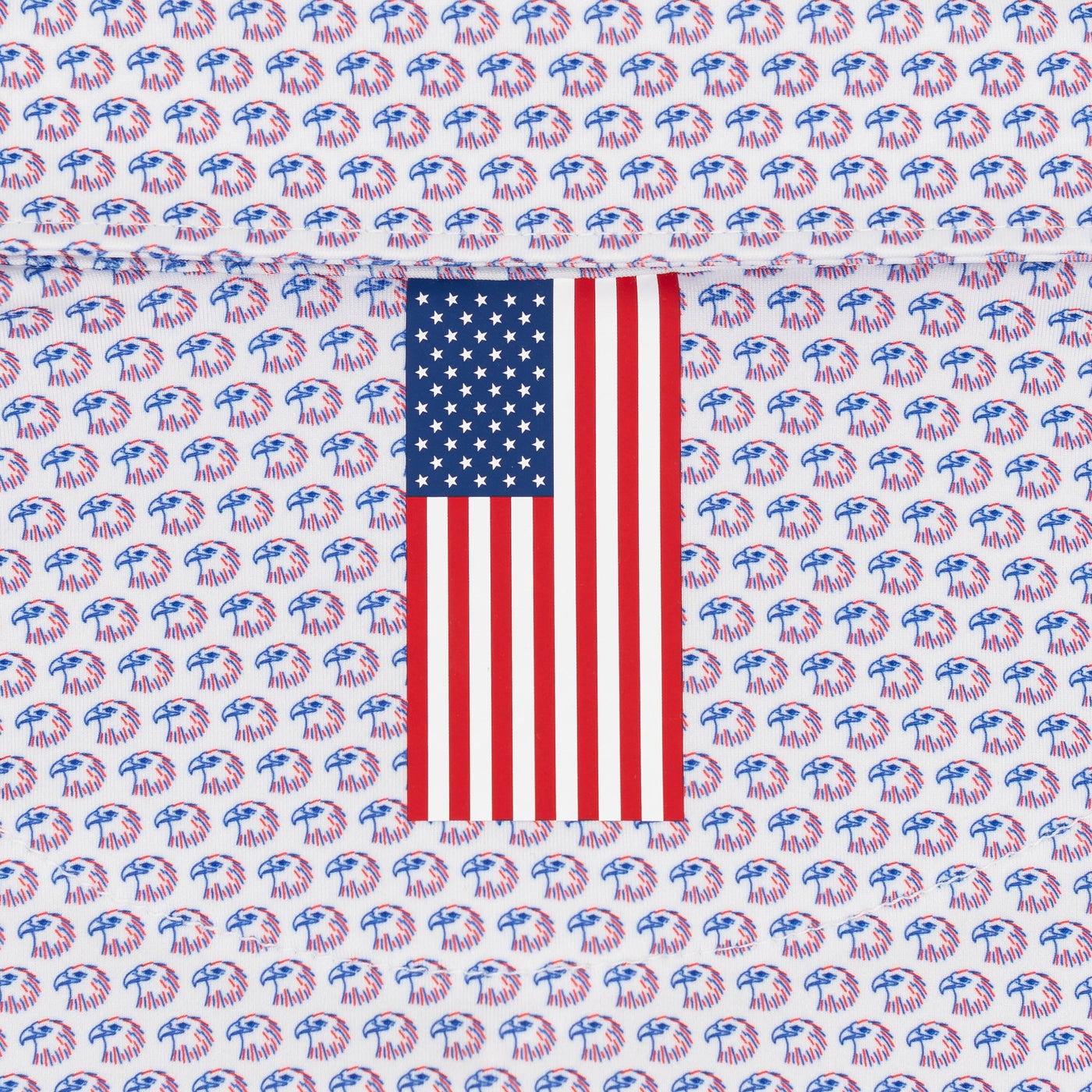 The Free Bird | Performance Polo | The Free Bird - White/Ocean Blue - USA