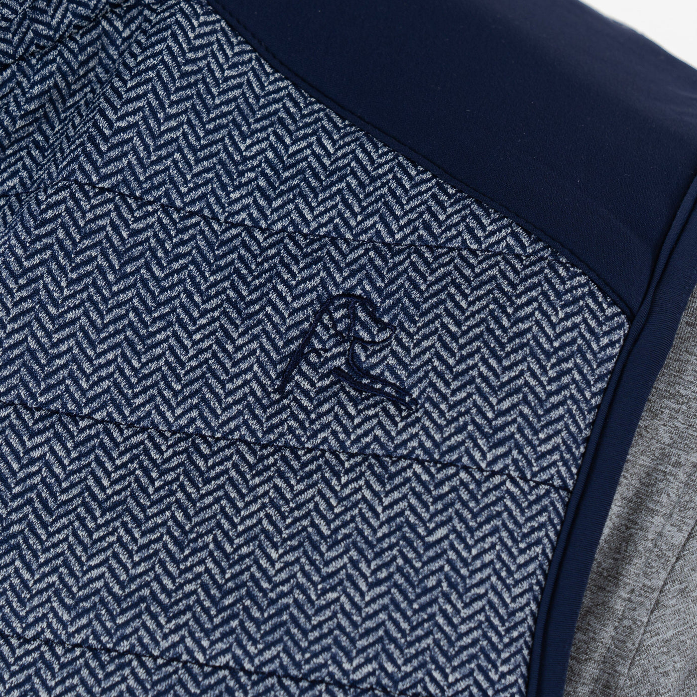 Fulton Performance Vest | The Herringbone - Fleet Navy/White