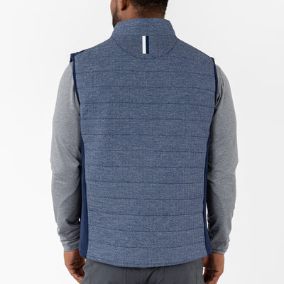 Fulton Performance Vest | The Herringbone - Fleet Navy/White