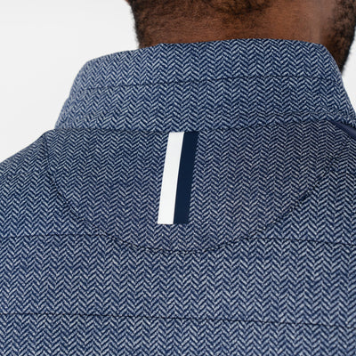 Fulton Performance Vest | The Herringbone - Fleet Navy/White