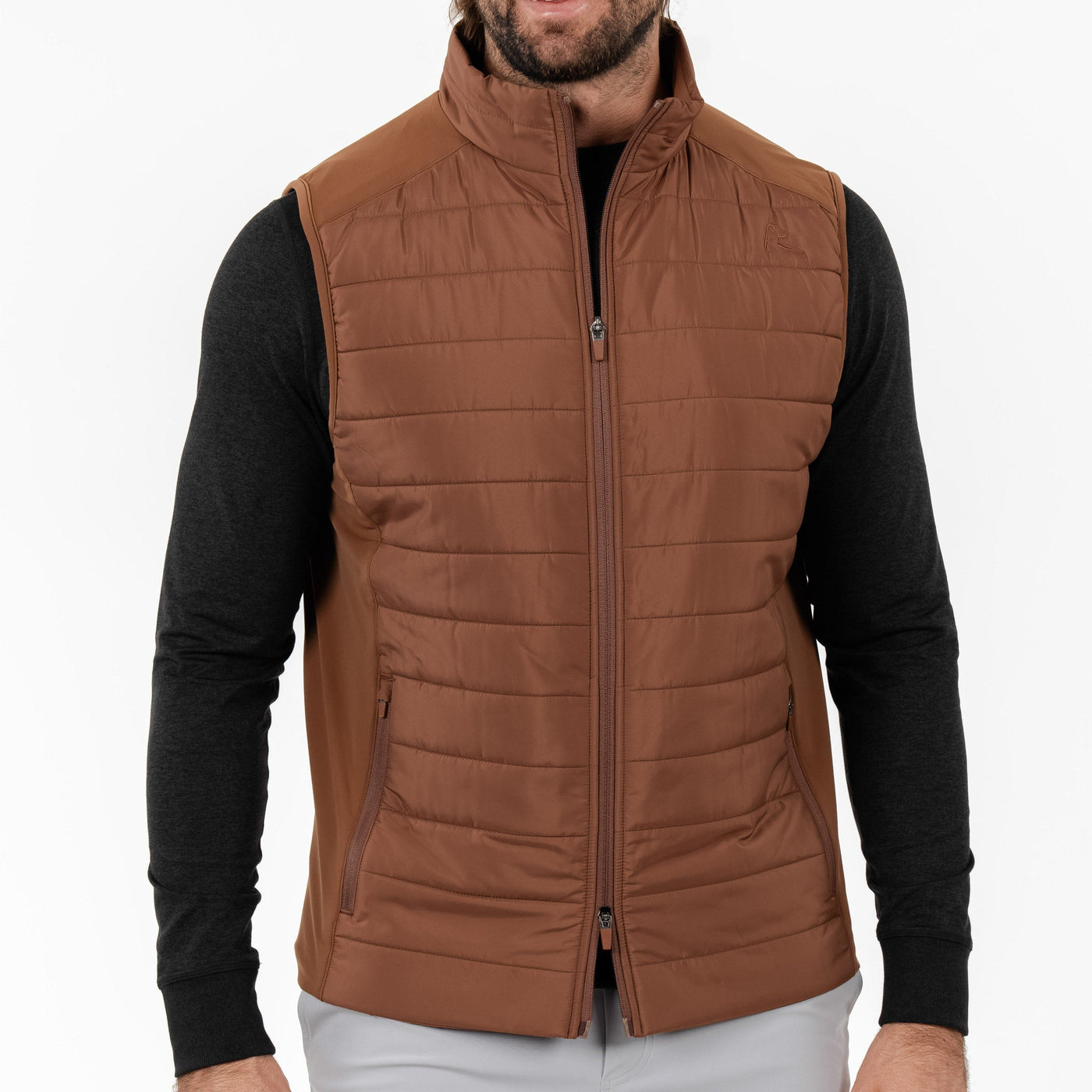 Fulton Performance Vest | Solid - Saddle Brown