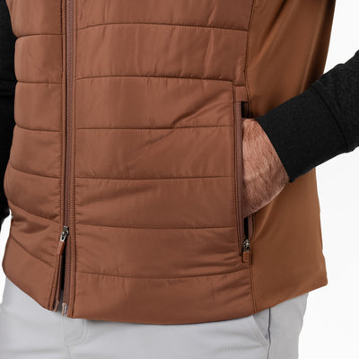 Fulton Performance Vest | Solid - Saddle Brown