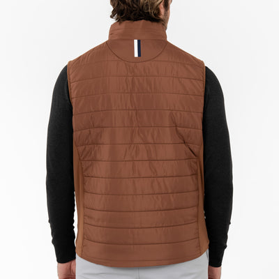 Fulton Performance Vest | Solid - Saddle Brown