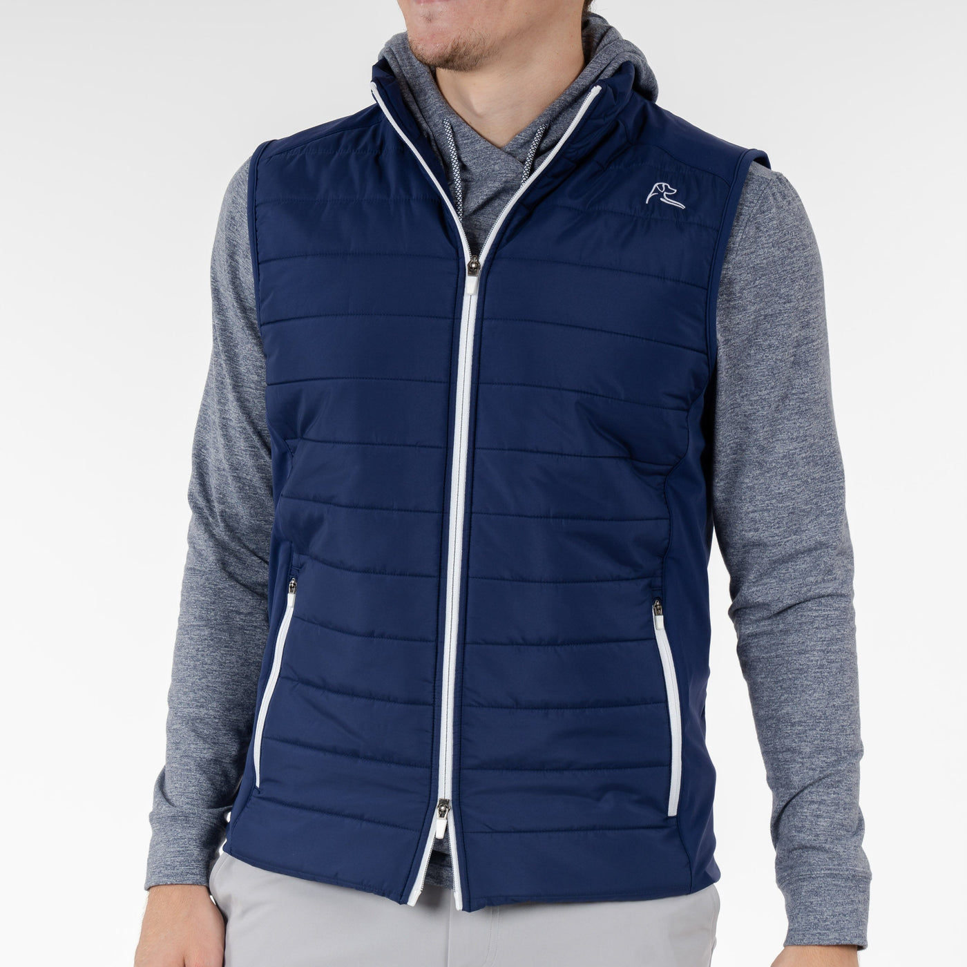 Fulton Performance Vest | Solid - Admiral Navy/White - USA