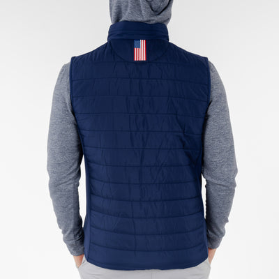 Fulton Performance Vest | Solid - Admiral Navy/White - USA