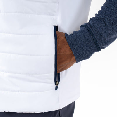 Fulton Performance Vest | Solid - White/Admiral Navy - USA