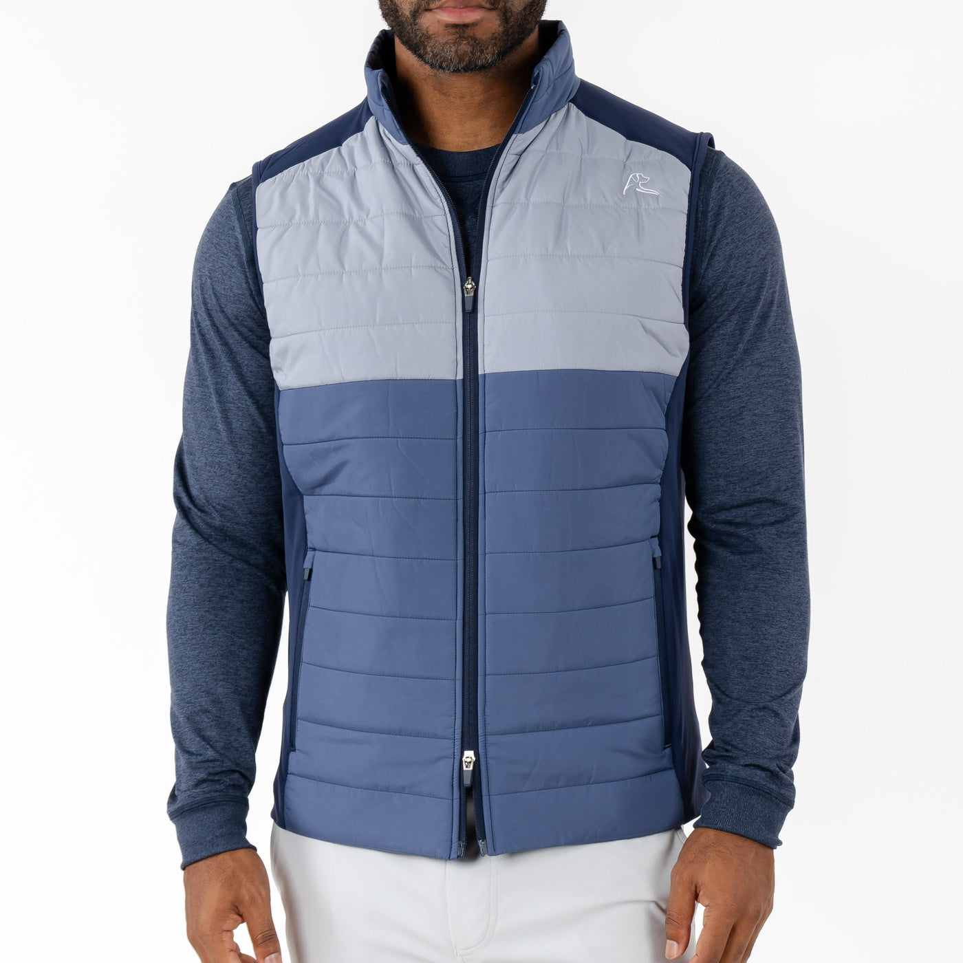 Fulton Performance Vest | The Triple Block - Slate Blue/Thunder Grey/Fleet Navy