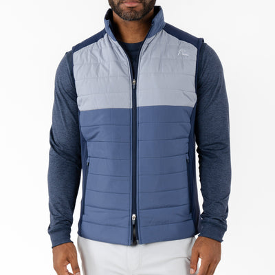 Fulton Performance Vest | The Triple Block - Slate Blue/Thunder Grey/Fleet Navy