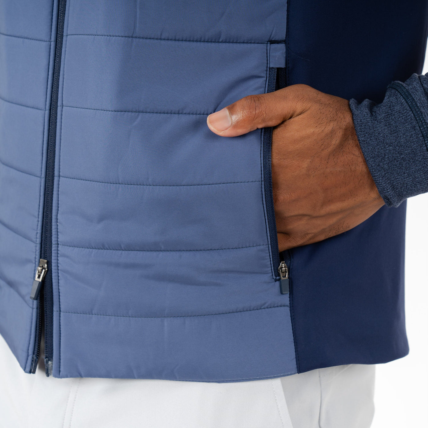 Fulton Performance Vest | The Triple Block - Slate Blue/Thunder Grey/Fleet Navy