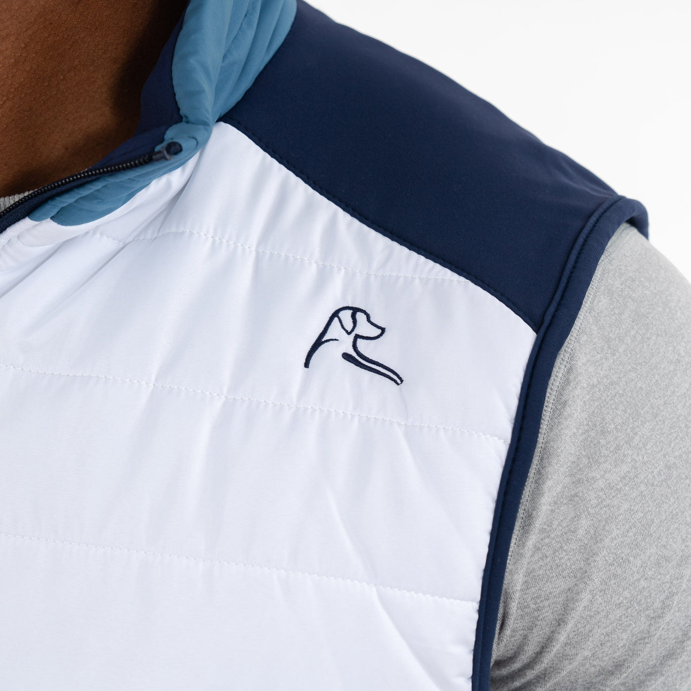 Fulton Performance Vest | The Triple Block - Mariner Blue/White/Fleet Navy