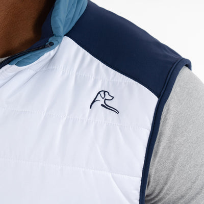 Fulton Performance Vest | The Triple Block - Mariner Blue/White/Fleet Navy