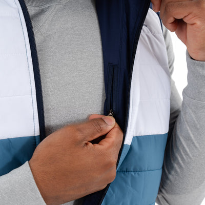 Fulton Performance Vest | The Triple Block - Mariner Blue/White/Fleet Navy