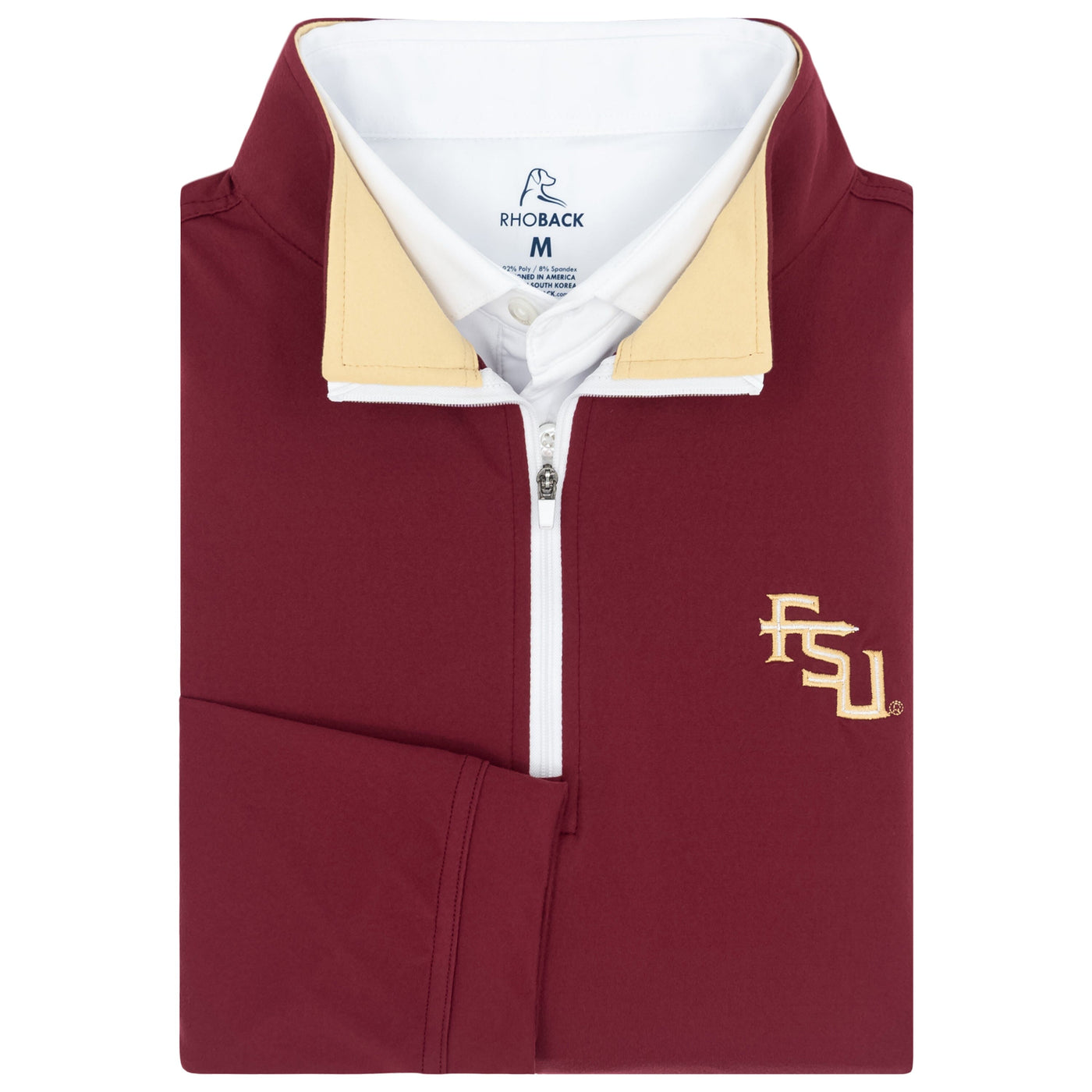 Solid Collegiate Q-Zip - FSU | Solid - Garnet Red - FSU - 1