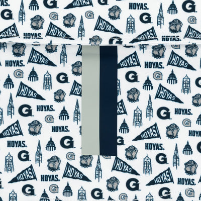 The Georgetown Gameday | Collegiate Polo | The Georgetown Gameday - White/Indigo Blue