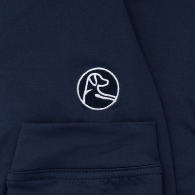 Solid Collegiate Q-Zip - Georgetown | Solid - Indigo Blue - Georgetown - 1