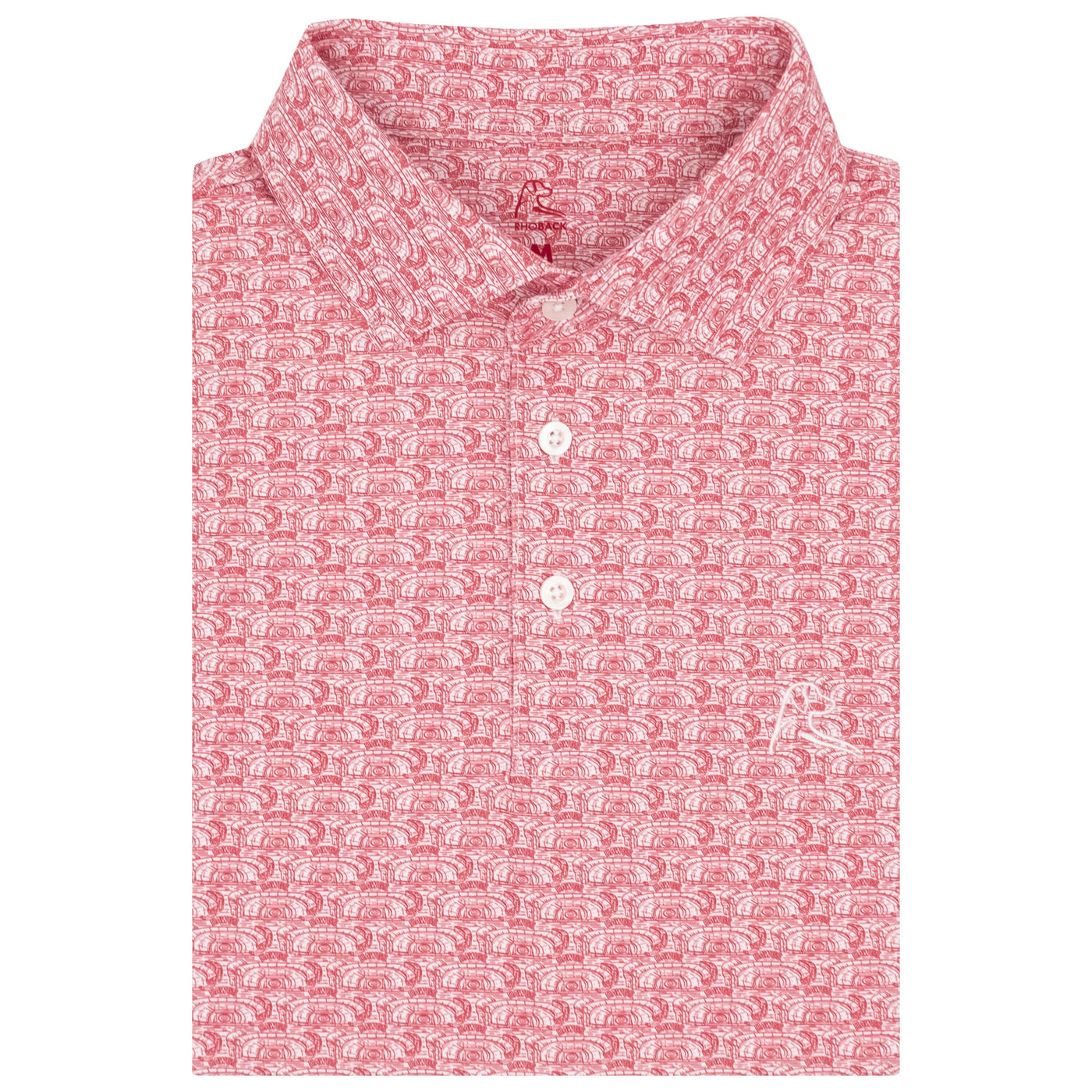 The Georgia Sanford Stadium | Collegiate Polo | The Georgia Sanford Stadium - White/Roar Red