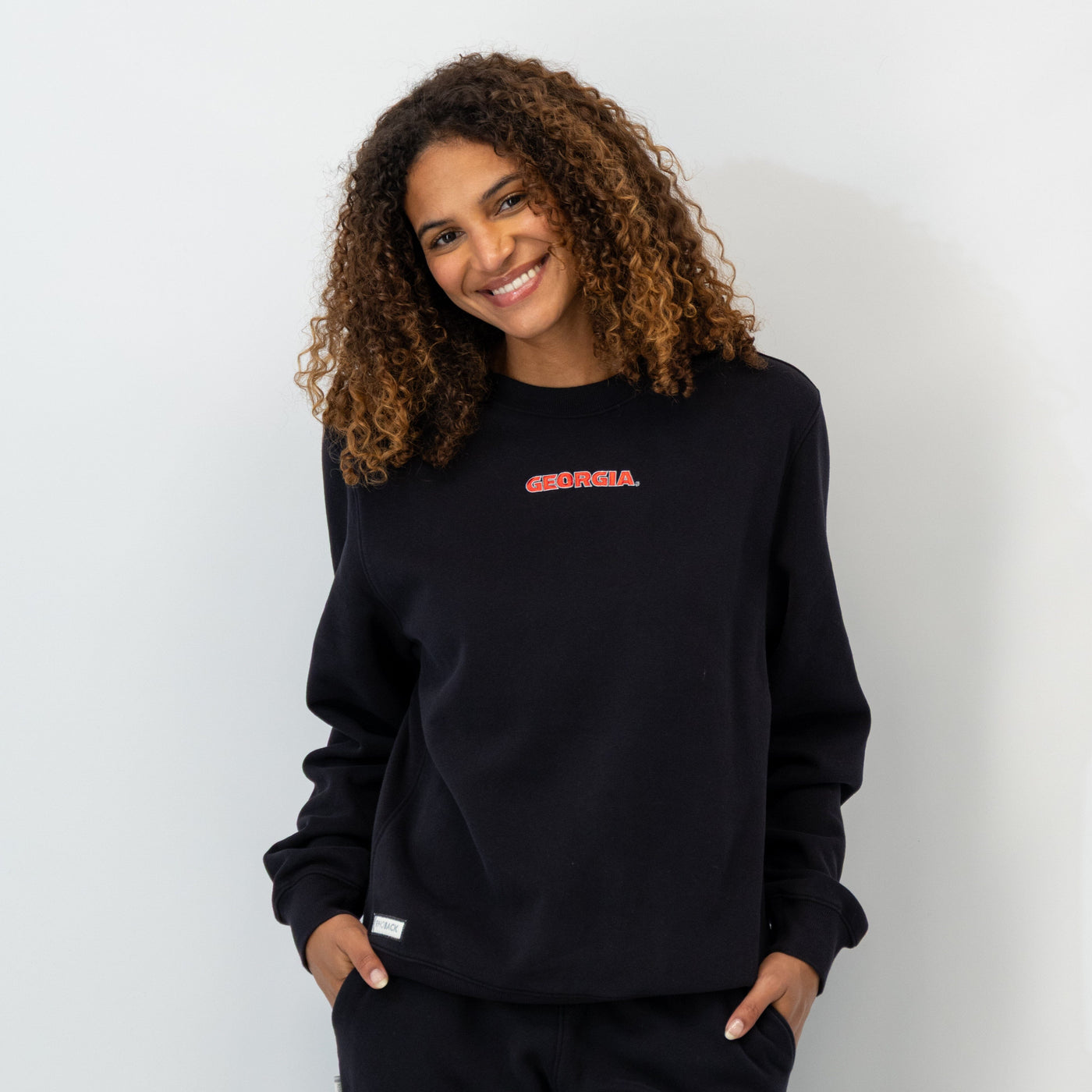 Ready Collegiate Crewneck - Georgia | Solid - Midnight Black - Georgia - 1 (Women)