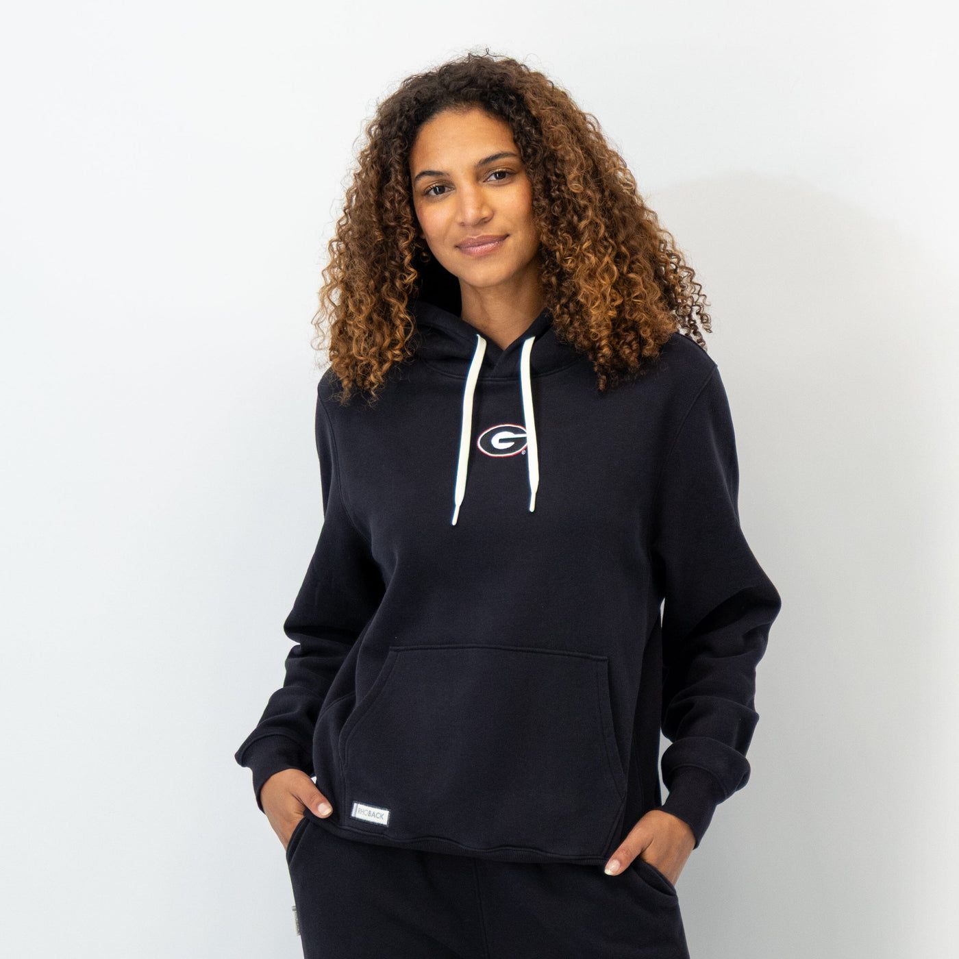 Ready Collegiate Hoodie - Georgia | Solid - Midnight Black - Georgia - 1 (Women)