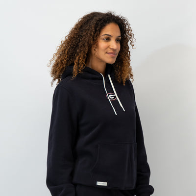 Ready Collegiate Hoodie - Georgia | Solid - Midnight Black - Georgia - 1 (Women)