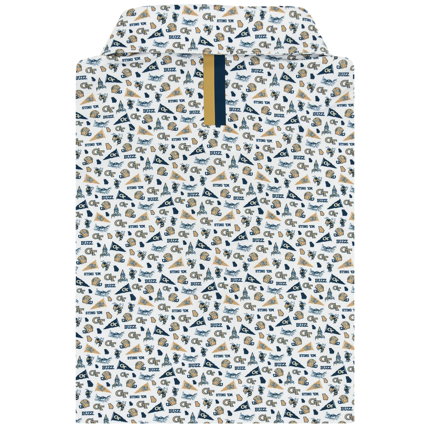 The Georgia Tech Gameday | Collegiate Polo | The Georgia Tech Gameday - White/Suit Navy