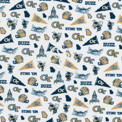 The Georgia Tech Gameday | Collegiate Polo | The Georgia Tech Gameday - White/Suit Navy