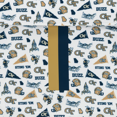 The Georgia Tech Gameday | Collegiate Polo | The Georgia Tech Gameday - White/Suit Navy