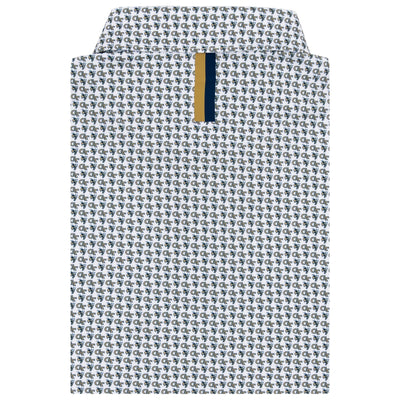 The Georgia Tech Yellow Jackets® | Collegiate Polo | The Georgia Tech Yellow Jackets® - White/Suit Navy