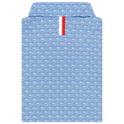 The SMU Gerald J Ford Stadium | Collegiate Polo | The SMU Gerald J Ford Stadium - White/Ocean Blue