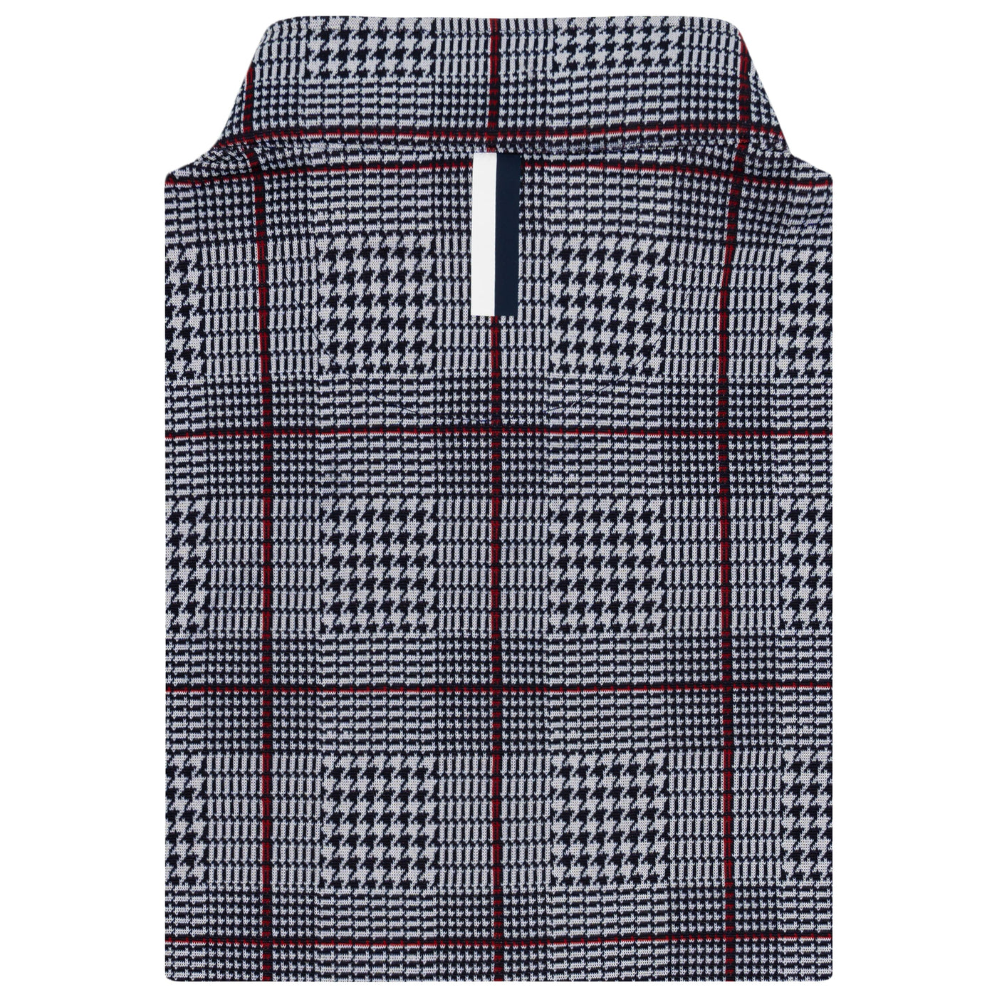 Glen Plaid Jacquard Performance Q-Zip | The Glen Plaid - Ivory/Fleet Navy/Classic Red