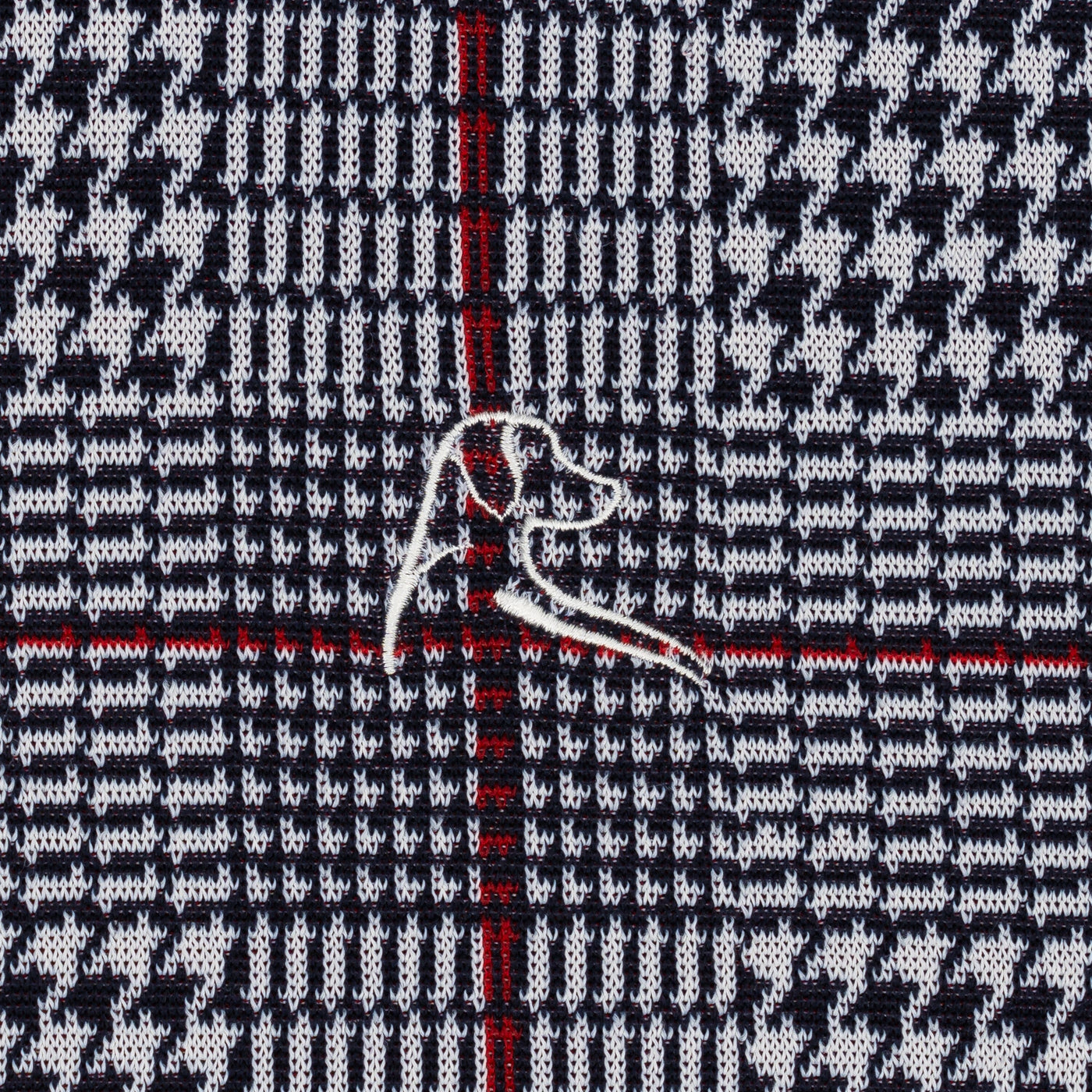 Glen Plaid Jacquard Performance Q-Zip | The Glen Plaid - Ivory/Fleet Navy/Classic Red