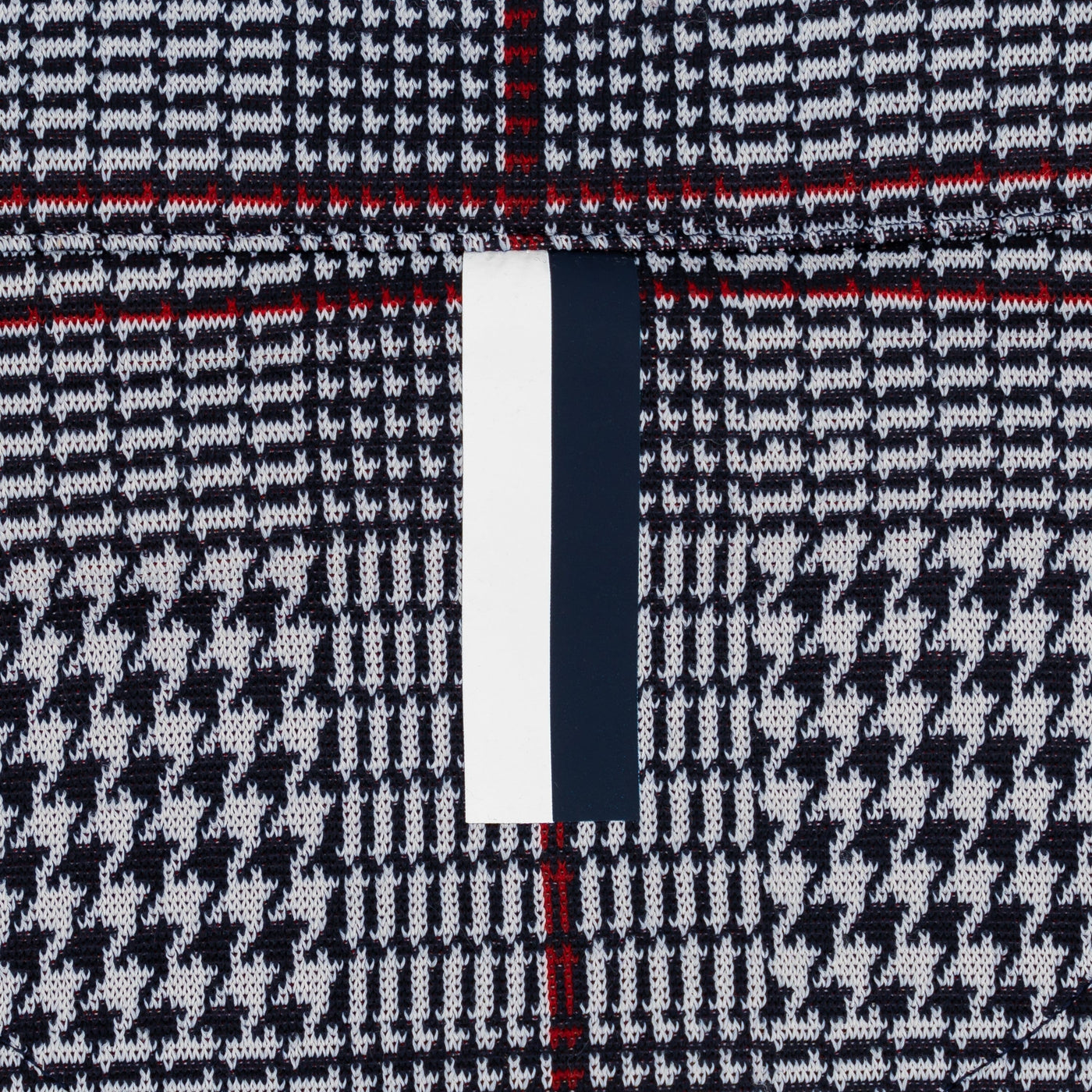 Glen Plaid Jacquard Performance Q-Zip | The Glen Plaid - Ivory/Fleet Navy/Classic Red