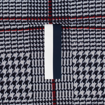 Glen Plaid Jacquard Performance Q-Zip | The Glen Plaid - Ivory/Fleet Navy/Classic Red