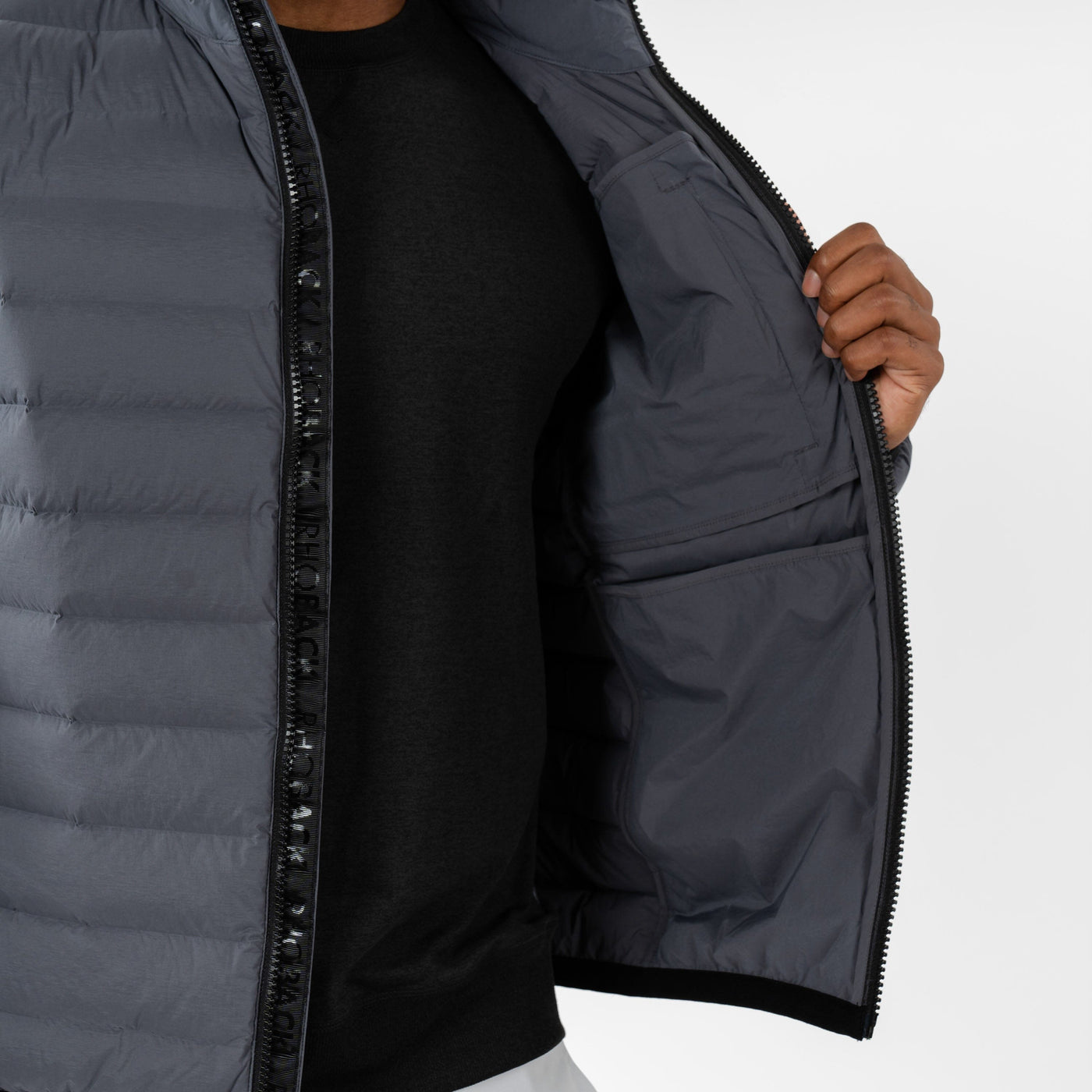 Glide Down Jacket | Solid - Charcoal Grey