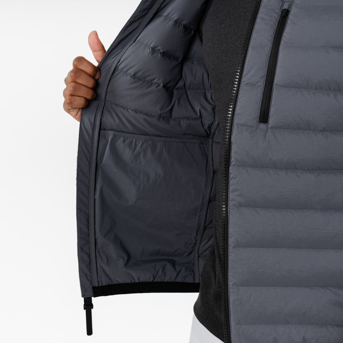 Glide Down Jacket | Solid - Charcoal Grey