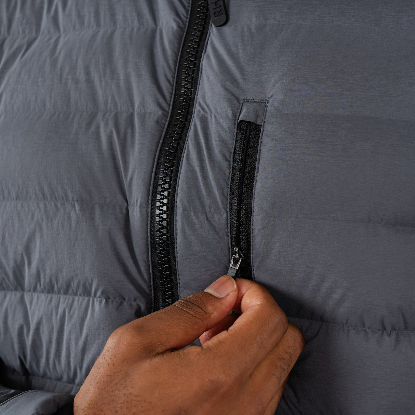 Glide Down Jacket | Solid - Charcoal Grey