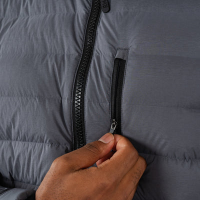 Glide Down Jacket | Solid - Charcoal Grey
