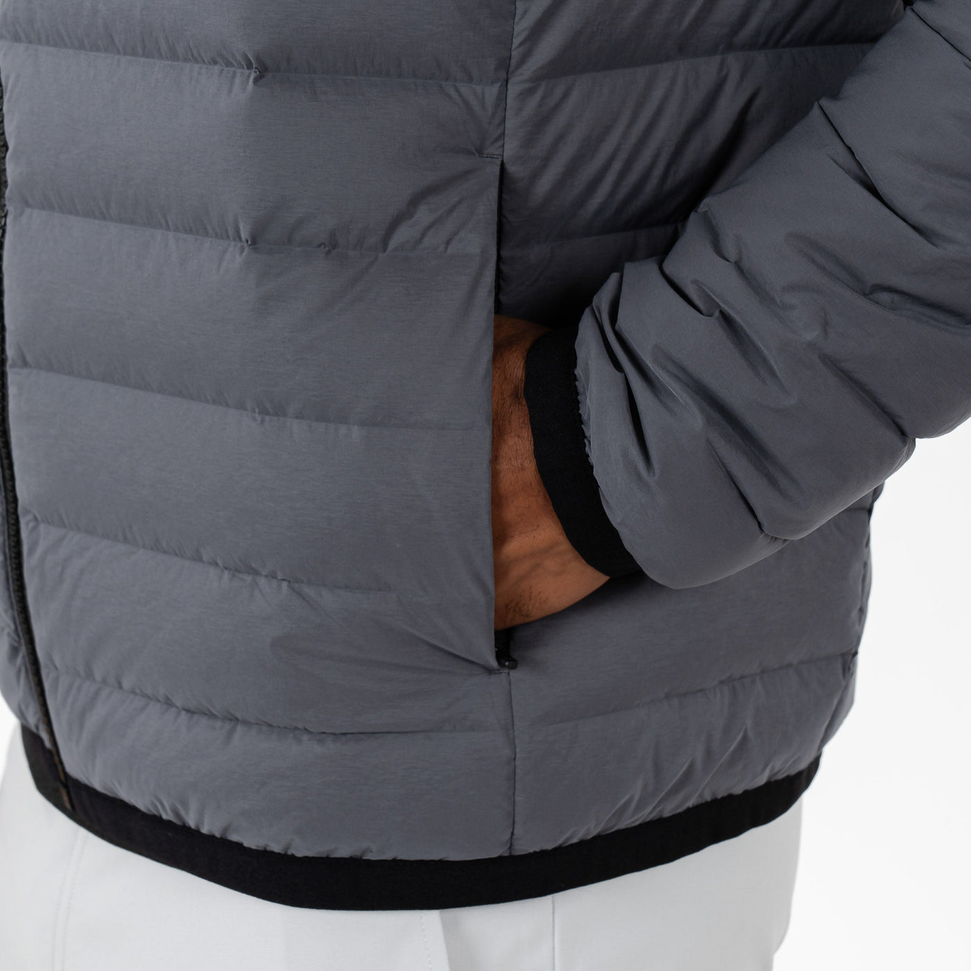 Glide Down Jacket | Solid - Charcoal Grey