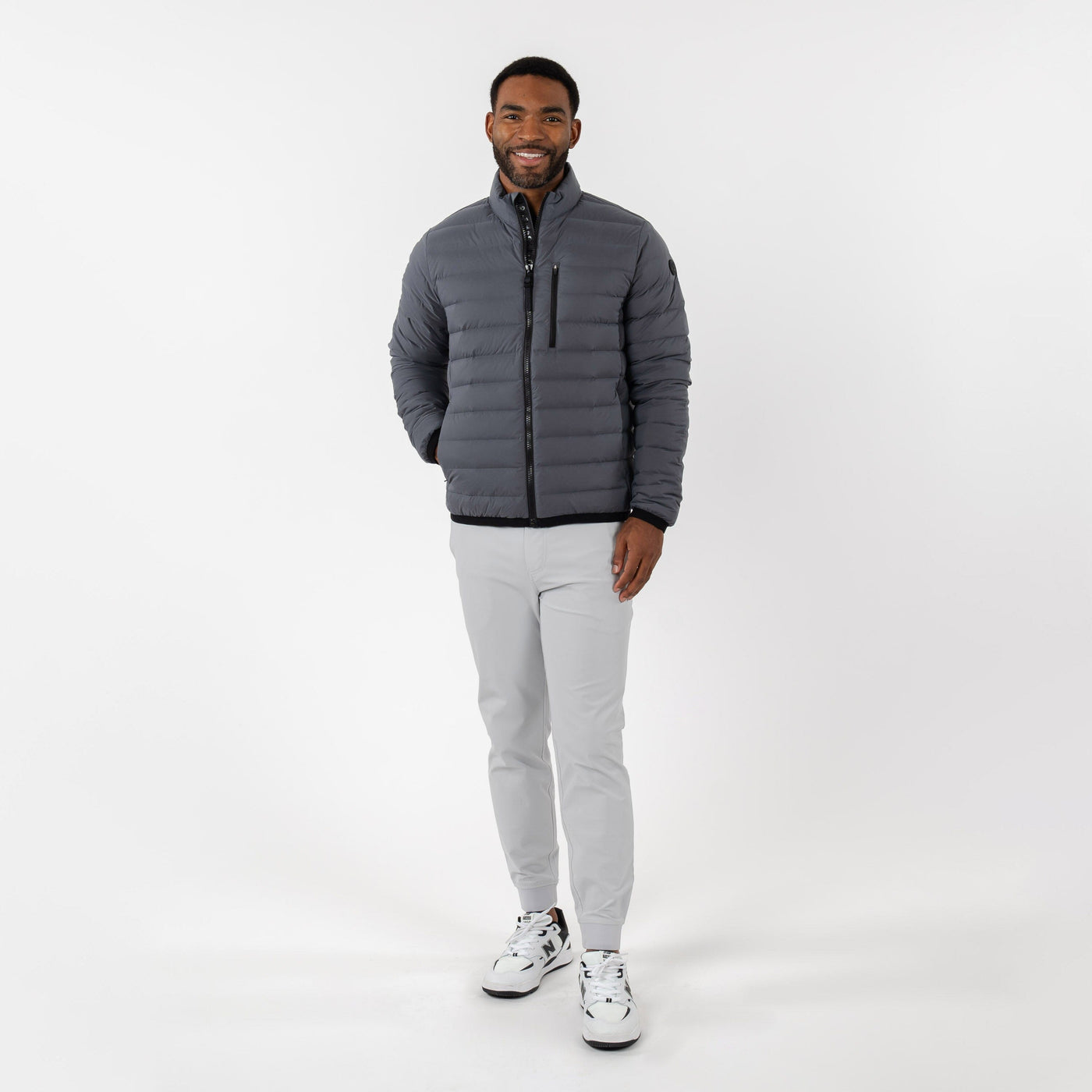 Glide Down Jacket | Solid - Charcoal Grey