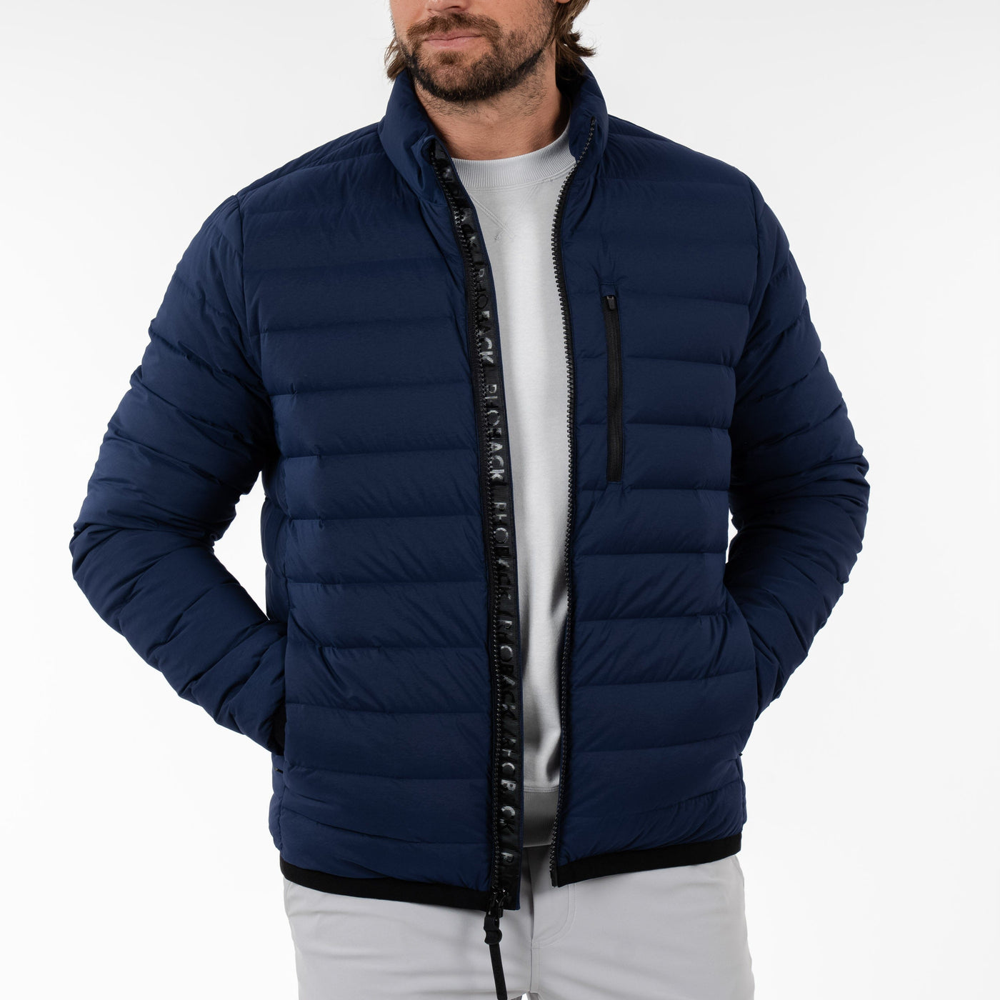 Glide Down Jacket | Solid - Fleet Navy