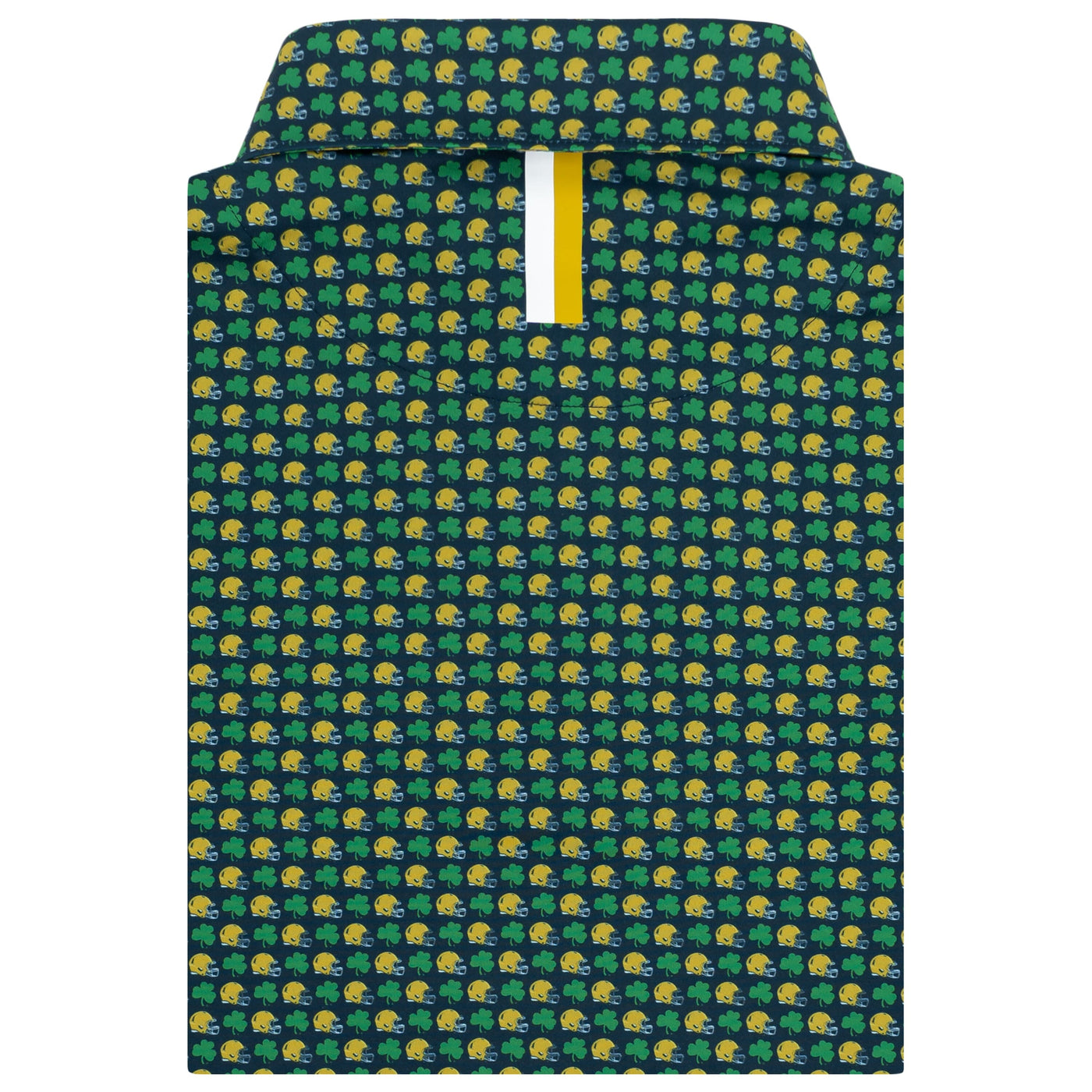 The Notre Dame Golden Domer® | Collegiate Polo | The Notre Dame Golden Domer® - Indigo Blue/Irish Green